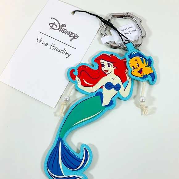 Vera Bradley Accessories - 🐠Vera Bradley Ariel Floral Bag Charm Little Mermaid Disney